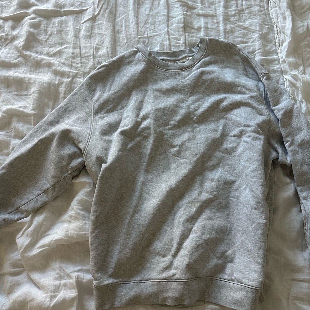 MATE the Label Light Gray Crewneck Sweater